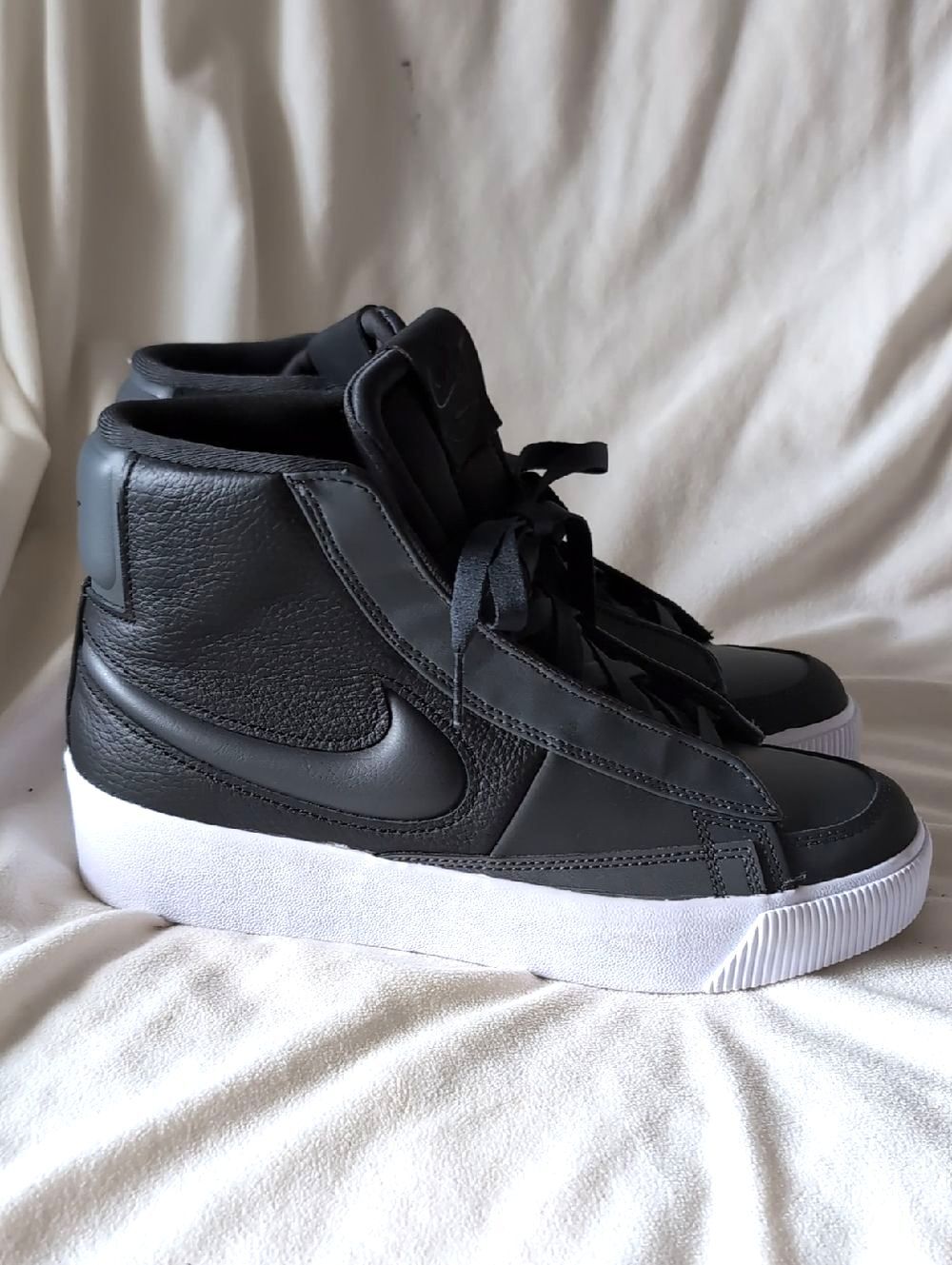 Nike Women's Blazer Mid Victory 'Black Off Noir' High Cut Sneakers
